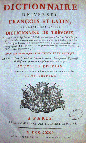 dictionnaire trevoux
